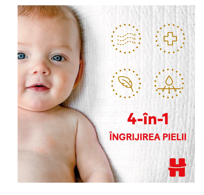 Scutece Huggies extra care 3, 6-10 kg, 72 buc [4]