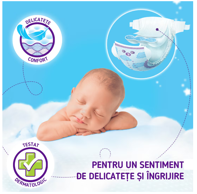 Scutece Pufies Sensitive, Marimea 2 Mini, 4-8 kg, 70 bucati [4]