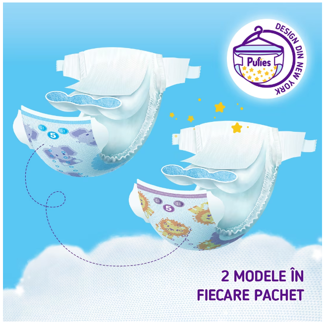 Scutece Pufies Sensitive, Marimea 2 Mini, 4-8 kg, 70 bucati [5]