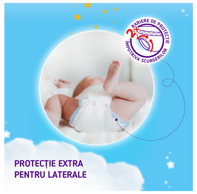 Scutece Pufies Sensitive, Marimea 2 Mini, 4-8 kg, 70 bucati [3]