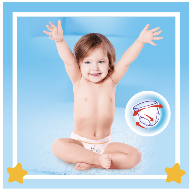 Scutece-chilotel Pufies Pants Sensitive Maxi, Marimea 4, 9-15 kg, 46 buc [3]