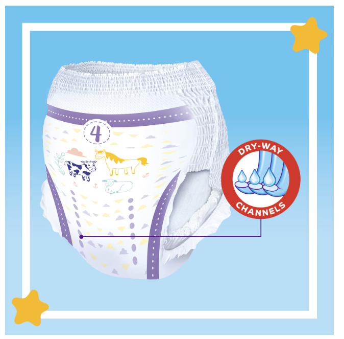 Scutece-chilotel Pufies Pants Sensitive Maxi, Marimea 4, 9-15 kg, 46 buc [2]