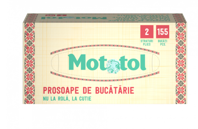 Prosop la cutie 2 str 155 buc Mototol laminat alb [2]