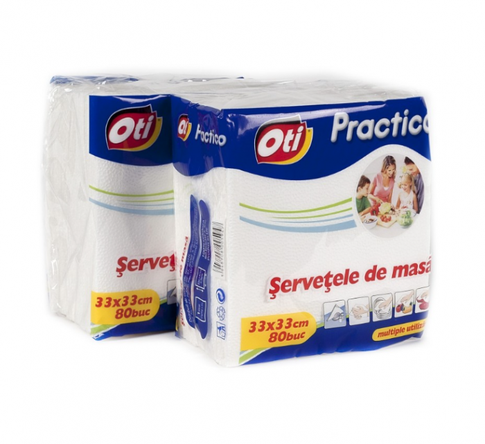 Servetele de masa OTI Practico, 33x33 cm, 80 buc./pachet [2]