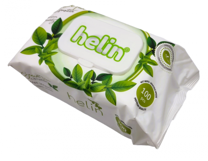 Servetele umede cu capac, Helin, diverse arome, 100buc/pachet [2]