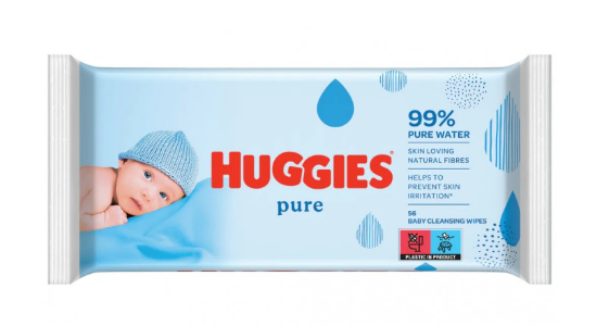Servetele umede Huggies Pure , 3 pachete x 56, 168 buc [2]