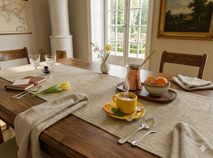 Set 12 cesti espresso cu farfurioara, ceramica galbena, 100 ml [2]