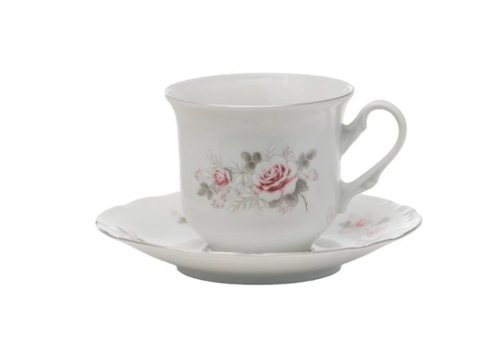 Serviciu cafea portelan 6 persoane 230 ml, Thun Constance decor floral -  CSSCI-12