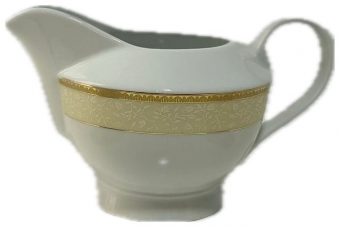 Serviciu de Masa pentru 12 Persoane, 44 piese rotund, Apulum, banda frunza auriu [5]
