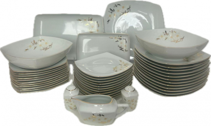 Serviciu de Masa pentru 12 Persoane, patrat, Apulum, Floare de colt [5]