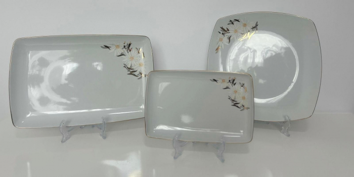 Serviciu de Masa pentru 12 Persoane, patrat, Apulum, Floare de colt [8]