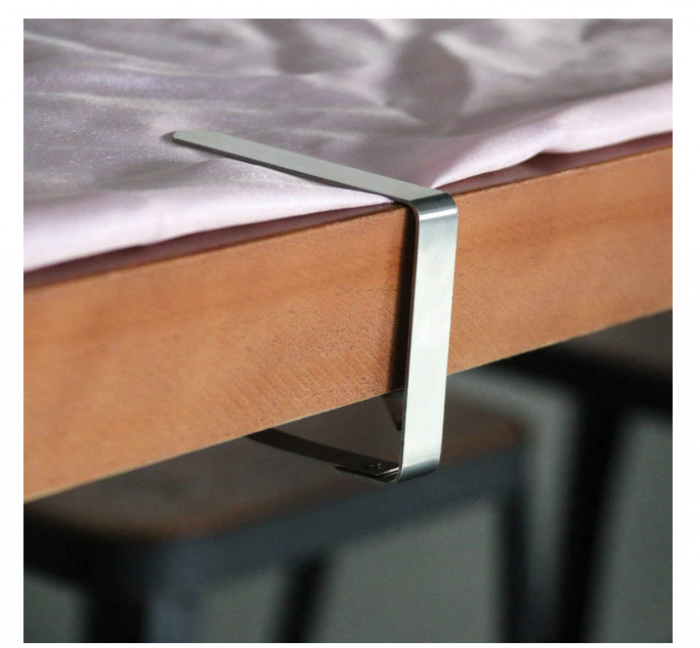 Set 12 clipsuri inox pentru față de masă – ajustabile pentru grosimi până la 7 cm [2]