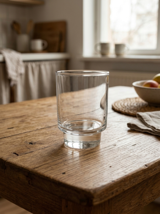 Set 30 Pahare din Sticlă, 200 ml, Transparente, Suprapozabile, Design Clasic, pentru Apă, Suc și Băuturi [2]