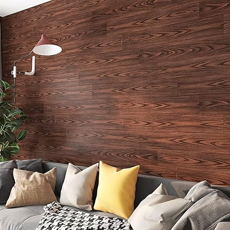 Set 15 autocolante podea efect lemn, 90 x 15 cm, PVC retro, placi autoadezive vinil pentru baie, bucatarie si living [7]