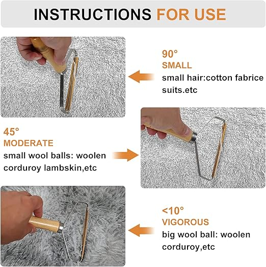 Remover portabil tip racleta pentru scame & par pentru animale – anti-alunecare, fara riscul ranirii mainilor [6]