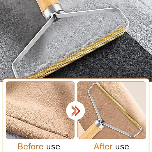 Remover portabil tip racleta pentru scame & par pentru animale – anti-alunecare, fara riscul ranirii mainilor [4]