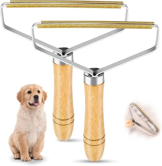 Remover portabil tip racleta pentru scame & par pentru animale – anti-alunecare, fara riscul ranirii mainilor [2]
