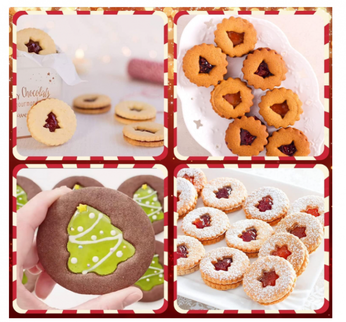 Set 9 decupătoare Linzer Crăciun – inox alimentar, modele tradiționale (Moș, fulg, brad etc.) [6]
