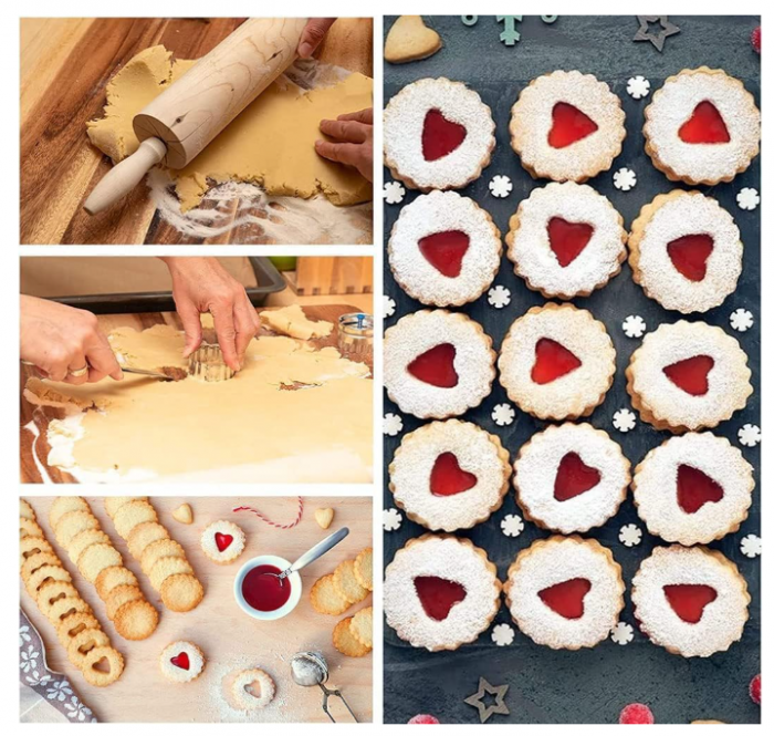 Set 9 decupătoare Linzer Crăciun – inox alimentar, modele tradiționale (Moș, fulg, brad etc.) [3]