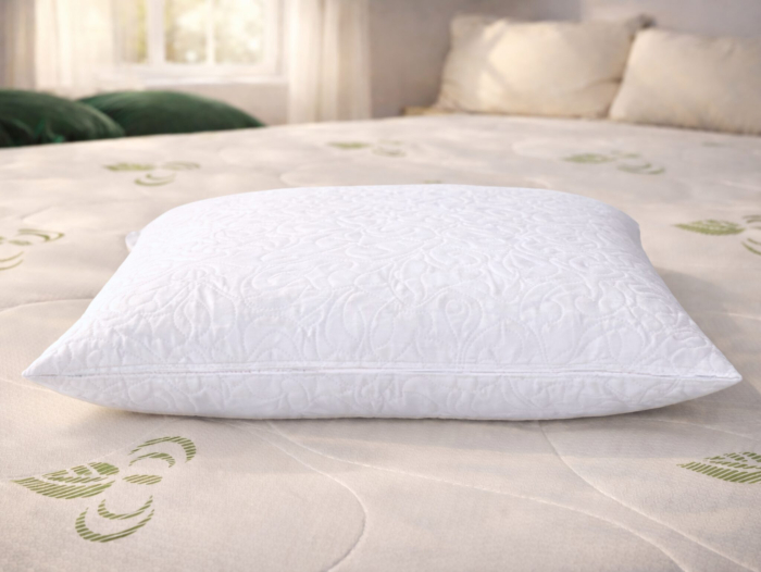 Perna ajustabila 50×70 Somnia, microfibra, lavabila la masina, vidat, alb [4]