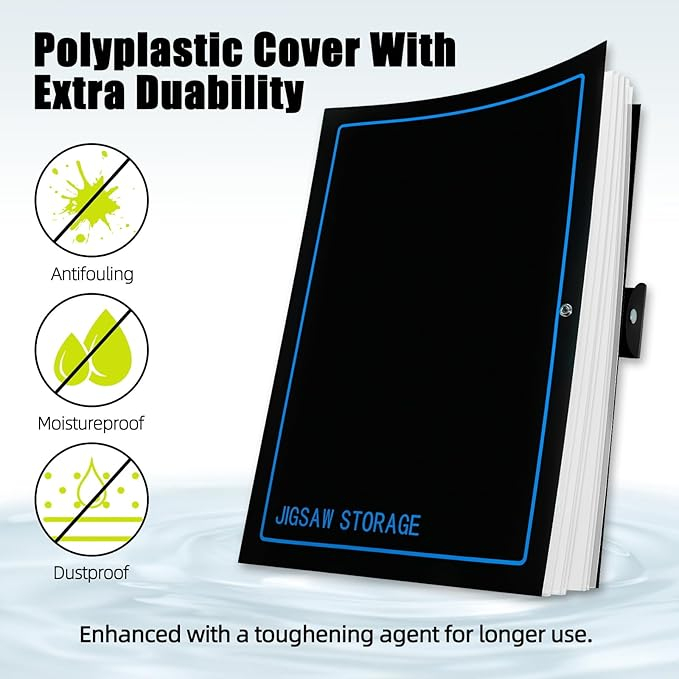 Organizator pentru puzzle, 20 Compartimente, 69x51 cm, Negru [5]