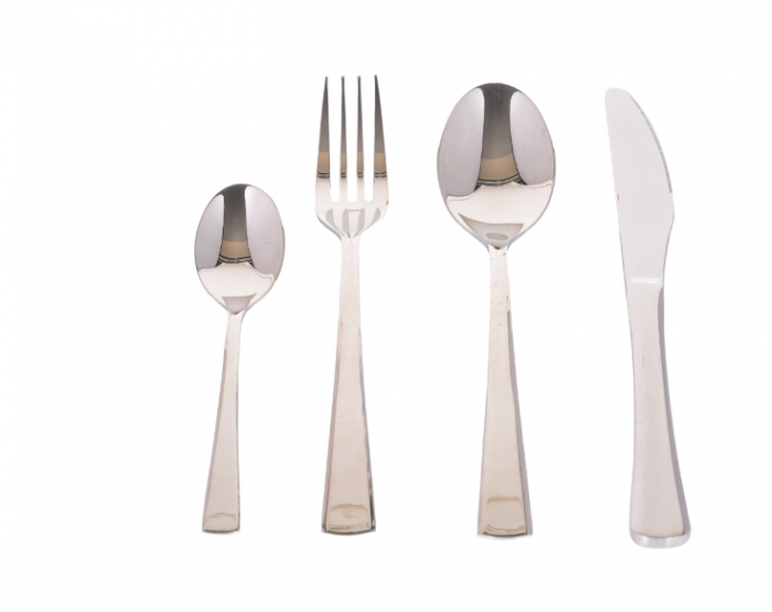 Set 24 tacamuri cu model, stainless stell, pentru 6 persoane, RAWI-24M3 [5]