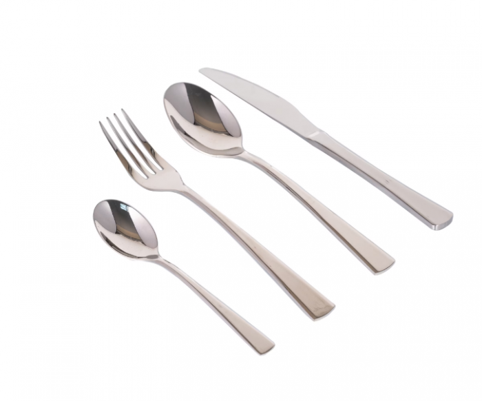 Set 24 tacamuri cu model, stainless stell, pentru 6 persoane, RAWI-24M3 [3]