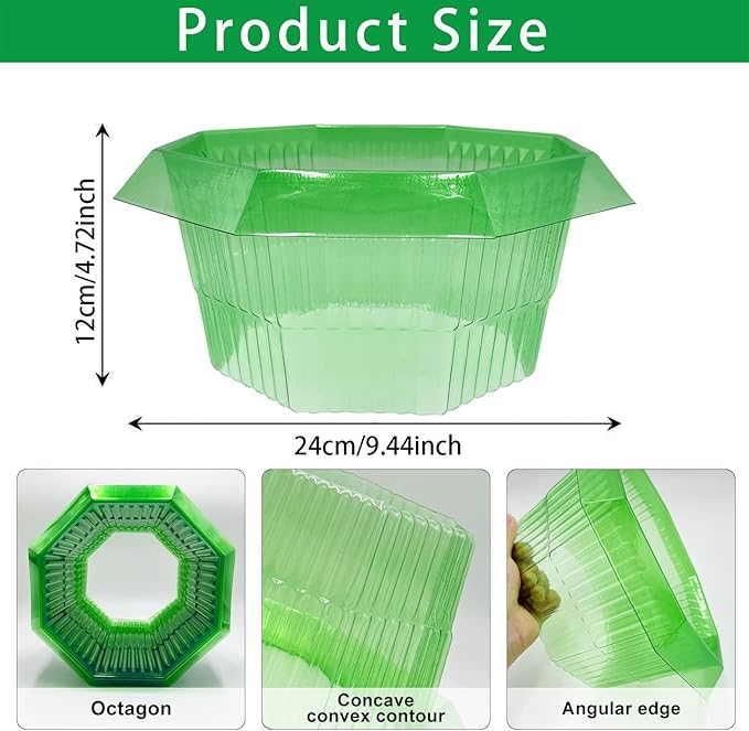 Set 20 inele protectie melci Sunshine Smile, coliere plastic pentru plante de gradina [2]