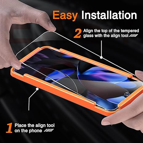 Set 3 folii de protectie pentru ecran Google Pixel 9 Pro XL + 3 protectii lentile camera, sticla temperata 9H+, instalare usoara, compatibil cu huse [5]