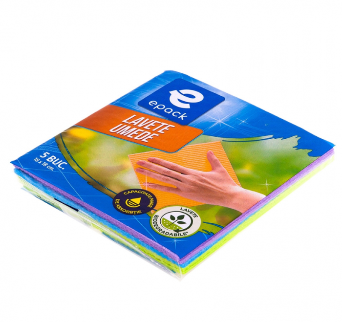 Set 5 lavete umede Epack, 18x18 cm [2]