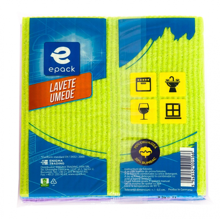 Set 5 lavete umede Epack, 18x18 cm [3]