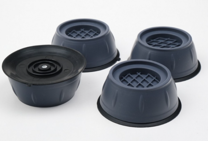 Set 4 picioruse antivibratii, anti-zgomot si antiderapante, Suprapozabile, cauciuc natural si ABS, pentru masina de spalat, uscator [3]