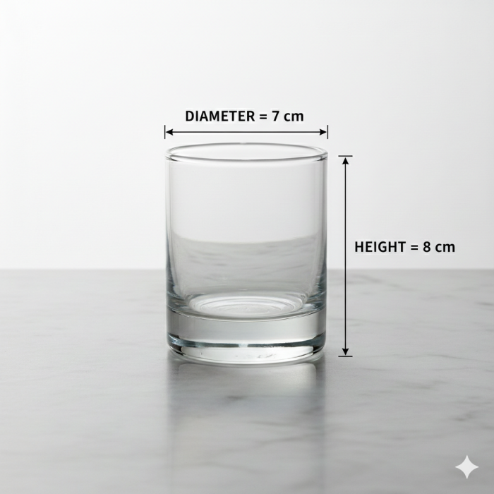 Set 12 pahare din sticlă transparentă, 150 ml, Ø 7 cm, H 8 cm, bază groasă, pentru apă, suc, whisky, uz casnic & HoReCa [3]