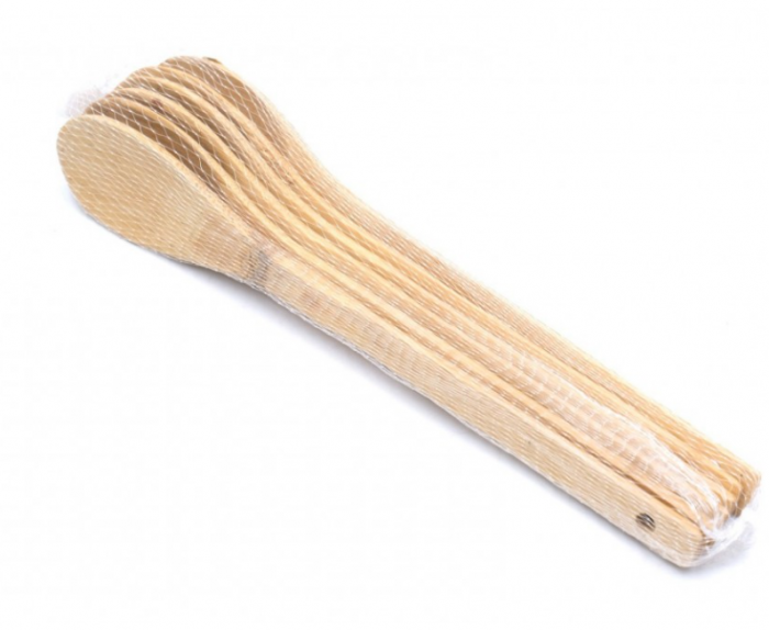 Set 6 bucati, linguri din lemn de bambus, 23cm lungime [2]
