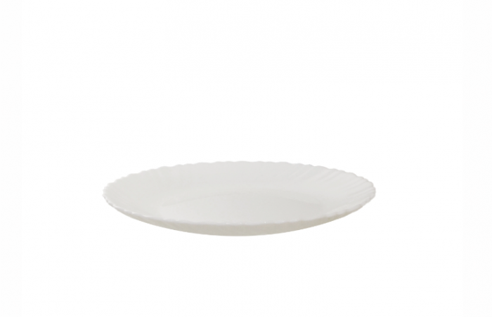 Farfurie opal valurita, 26 cm, Alb, Oti [4]