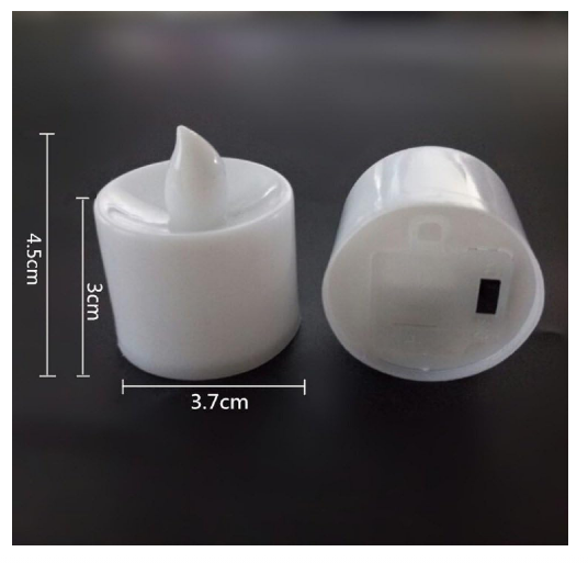 Set lumânări LED fără flacără – galbene, efect realist, funcționare cu baterii [6]