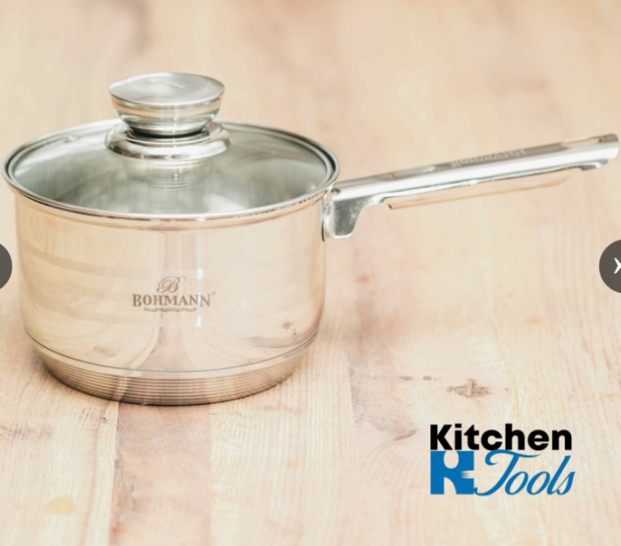 Set 6 oale inox cu capace Bohmann + tigaie granit [10]