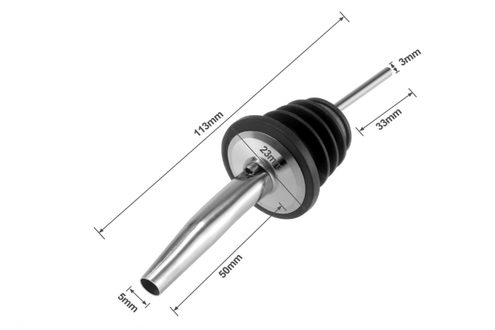 Set 6 turnătoare turnuri cocktail din inox – stropitori universale pentru sticle, dozaj precis [2]