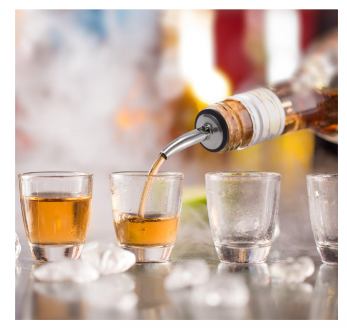 Set 6 turnătoare turnuri cocktail din inox – stropitori universale pentru sticle, dozaj precis [3]