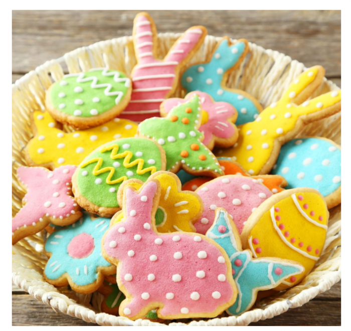 Set 8 decupatoare biscuiți Paște – inox alimentar, modele mari de iepuraș (12,7 cm), care se târâie (8 cm) [5]