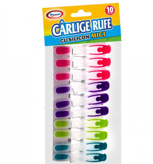 Set carlige de rufe Silicon 10 Set, MIsavan 2721, multicolore