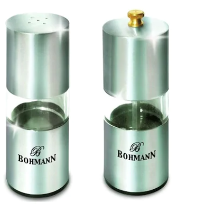 Set condimente Bohmann, 2 piese, inox/sticla [1]