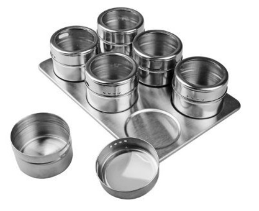 Set condimente , 6 recipiente cu suport magnetic , Grunberg GR329 [3]