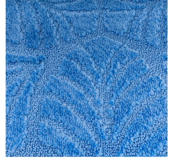Set covoras de baie 3 piese, polipropilena, 100x60, 60x50, 40x60, Albastru Deschis [4]