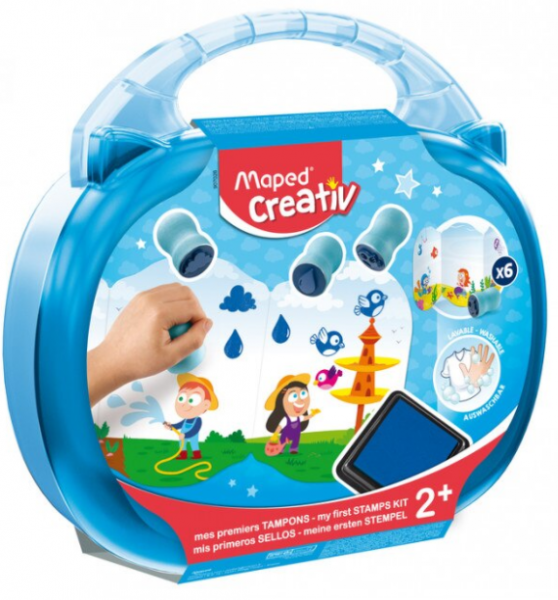 Set Creativ, My First, stampile, Maped, contine 6 stampile, 1 tusiera, 1 carnetel [1]