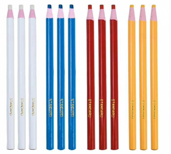 Set creta de croitorie colorata ,   12 bucati, pentru marcare tesaturi