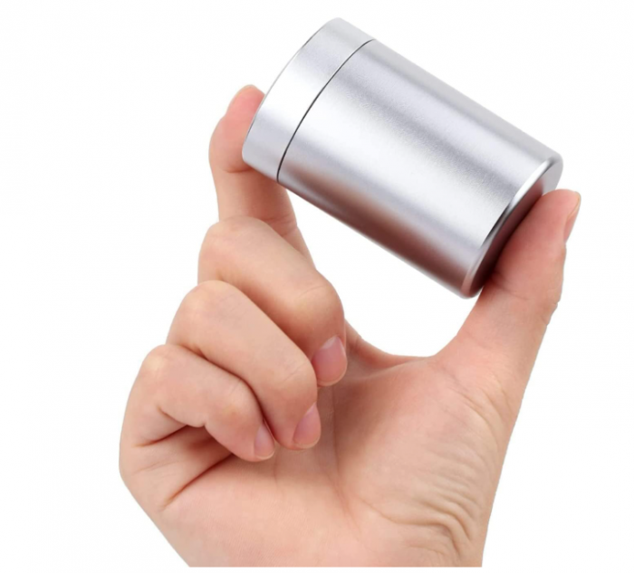 Set de 2 recipiente aluminiu etanș 50 ml – portabil, rezistent la apă și miros, pentru condimente, cafea, ceai [4]