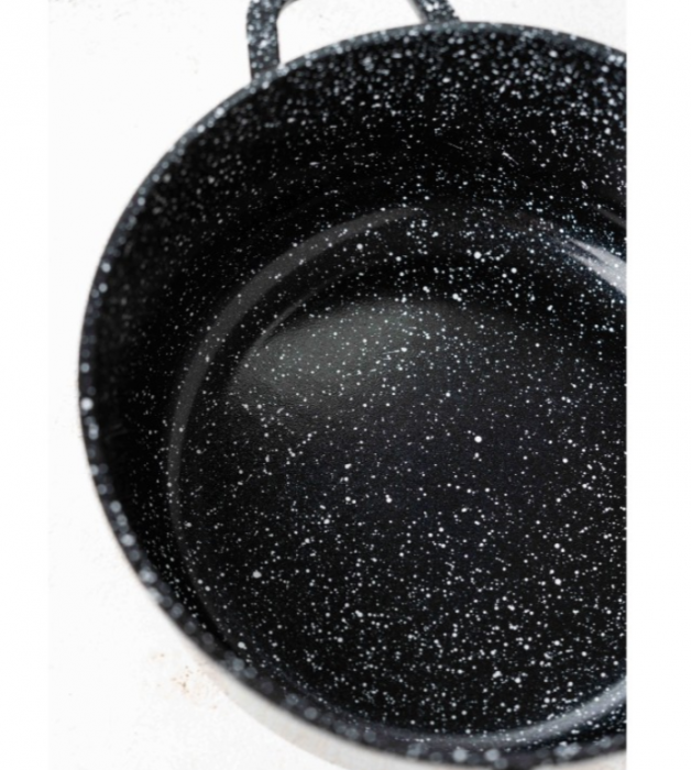 Set 3 cratite cu capace sticla, 20/24/28 cm, 2.3l/4.5l/6.5l, aluminiu turnat si invelis marmorat interior/exterior, Goldmann [9]