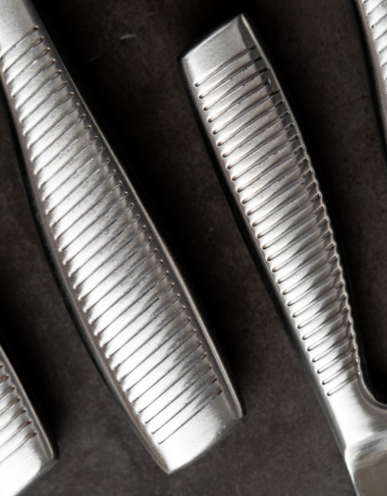 Set de cutite din inox turnat Bohmann, 8 piese, argintiu mat [5]