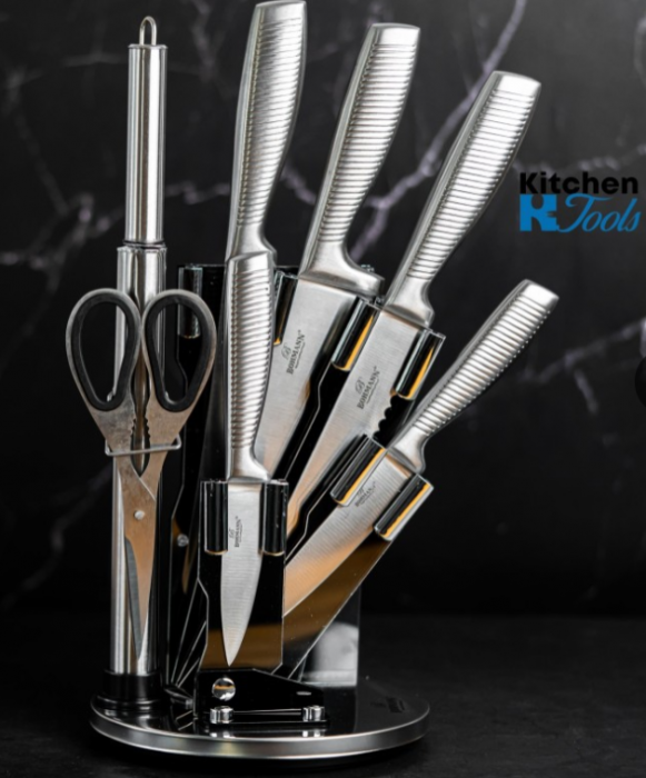Set de cutite din inox turnat Bohmann, 8 piese, argintiu mat [4]